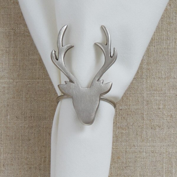 Eva & Co Silver Deer Napkin Ring SplitP